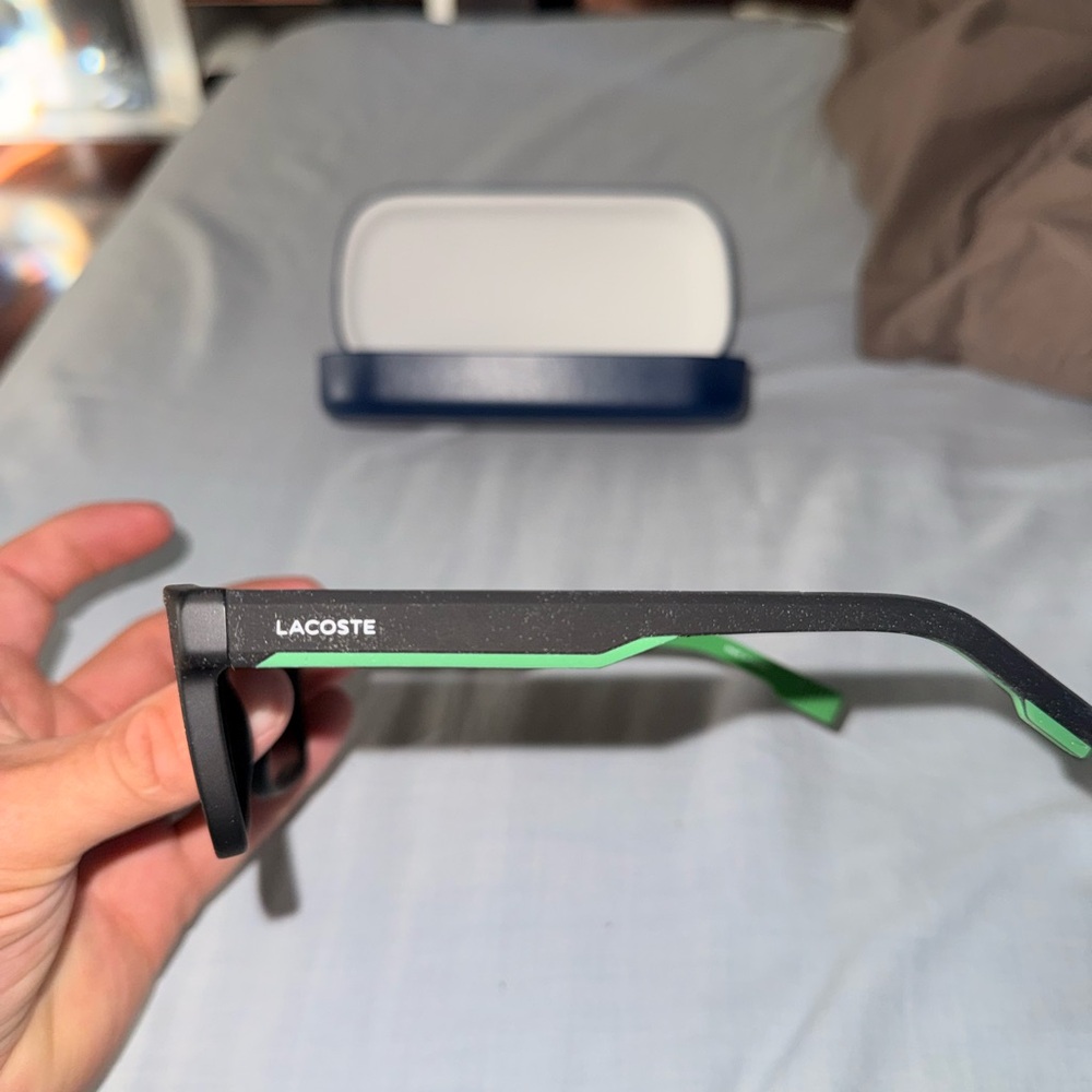 Lacoste Gray and Green Sunglasses - Picture 3 of 3